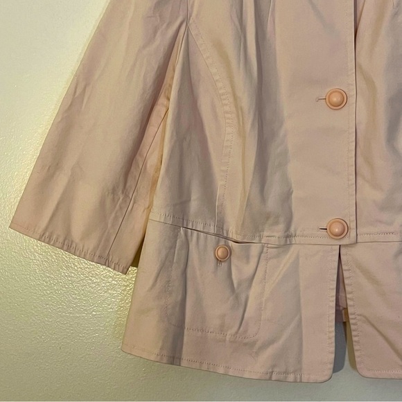 Talbots | New pastel pink peplum lightweight jacket/blazer Women size 18W petite - Picture 4 of 9